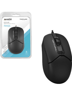 A4Tech FM12S Fstyler Ενσύρματο Ποντίκι Black