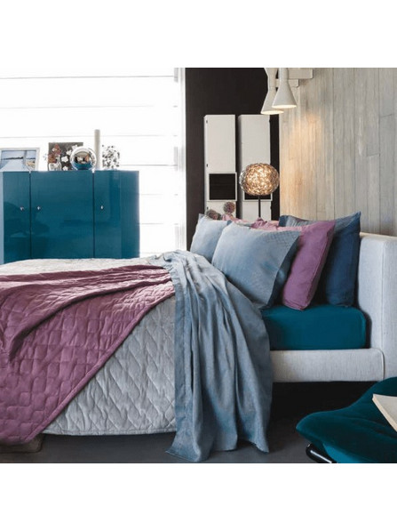 Amo la Casa Κουβέρτα Velour Υπέρδιπλη 200Χ250 - Cloe Μωβ