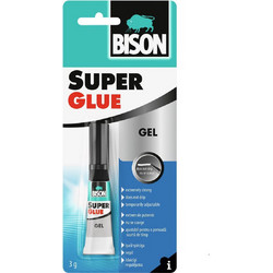 Bison Κόλλα Bison Super Glue Gel Σε Blister 3g (26397)