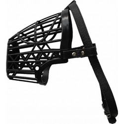 Pet Camelot Φίμωτρο Πλαστικό με Δέρμα XXX-Large 62cm