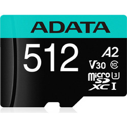 Adata Premier Pro microSDXC 512GB Class 10 U3 V30 UHS-I A2