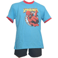 Minerva Spider-Man Παιδική Πιτζάμα Βαμβακερή Καλοκαιρινή Γαλάζια 90-60083