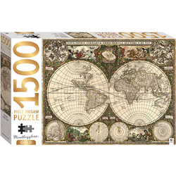 Puzzle Hinkler Vintage World Map 1500 Κομμάτια