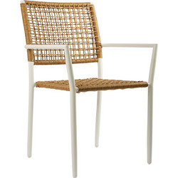 Varossi Sati Πολυθρόνα Κήπου Rattan Καφέ 900-257