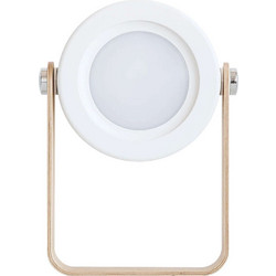 Φωτιστικό Επιτραπέζιο Φορητό Φαναράκι LanternLamp DH0228/LTLPJP Led Αφής 15x9x21cm White Allocacoc Ξύλο,Πλαστικό