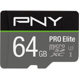 PNY Pro Elite microSDXC 64GB Class 10 U3 V30 UHS-I + Adapter