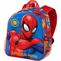 Karactermania Spider-Man 3D Σχολική Τσάντα Πλάτης Νηπιαγωγείου Μπλε Κόκκινη 05585