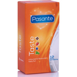 Pasante Flavours Προφυλακτικά με Γεύσεις & Λιπαντικό 12τμχ
