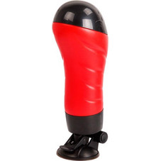 Crazy Bull Suction Pocket Pussy & Sleeve Αυνανιστήρι με Δόνηση Red