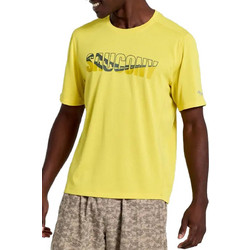 Saucony Stopwatch Graphic Short Sleeve Ανδρικό Αθλητικό T-Shirt Κίτρινο SAM800280-SLHS3