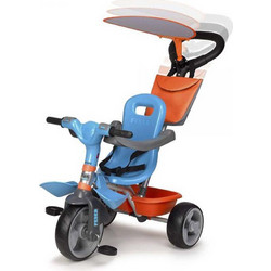 FEBER Baby Plus Τρίκυκλο Ποδήλατο με Σκίαστρο & Χειρολαβή για 9+ Μηνών Μπλε