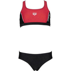 Arena Thrice Αθλητικό Παιδικό Μαγιό Bikini Set για Κορίτσι Μαύρο Ροζ 004105-541