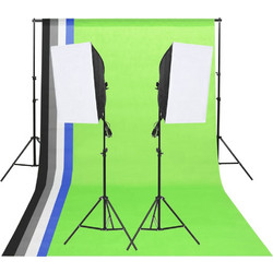 vidaXL 190237 Kit με Φόντο & Soft Box