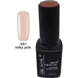 Lilly Nail Art Color Gel Milky Pink Ημιμόνιμο Βερνίκι Νυχιών 12ml