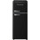 Ravanson LKK-210RB Retro Δίπορτο Ψυγείο Υ147xΠ58xΒ58.5cm Μαύρο