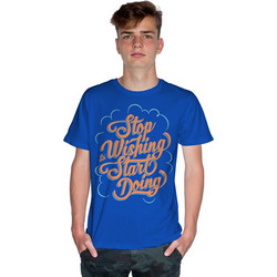 Stop Wishing Start Doing 2 (Κοντομάνικο Ανδρικό / Unisex) - Royal blue