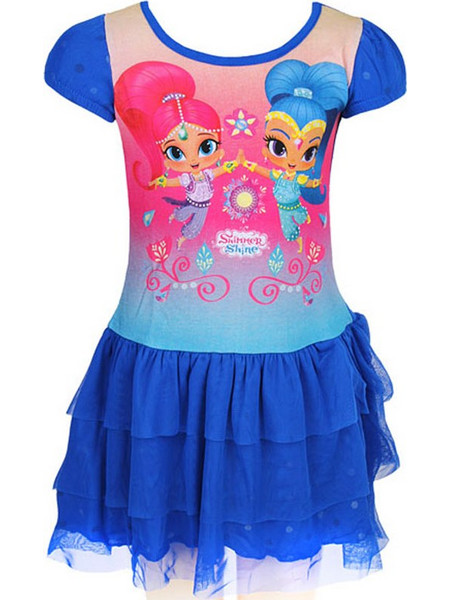 Παιδικό Φόρεμα Shimmer - Shine Μπλε Χρώμα Nickelodeon