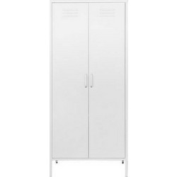 Nextdeco Μεταλλική Ντουλάπα Εξωτερικού Χώρου Λευκή 76x50x170cm 32808-00-2