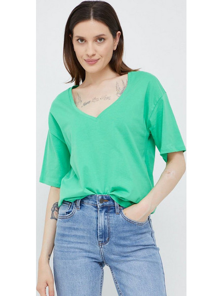 Γυναικείο t-shirt VMBAILI SS LONG OVERSIZE DEEP V-NECK JRS 10270981