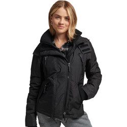 Superdry Yachter Γυναικείο Μπουφάν Χειμωνιάτικο Κοντό Αδιάβροχο Μαύρο W5011036A-02A