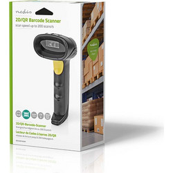 NEDIS BSCN2D100BK,Ενσύρματος σαρωτής barcode