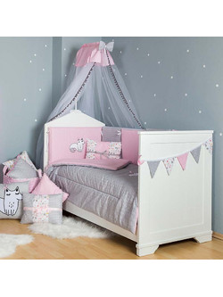 Baby Star Norma The Fox Σετ Κούνιας Pink 3τμχ
