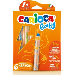 Carioca Baby Ξυλομπογιές για Μωρά Σετ 6τμχ