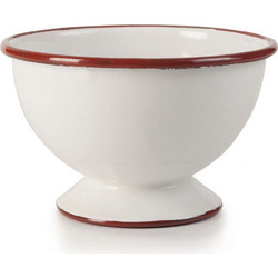 Μπωλ Εμαγιέ Bordeaux 909512 12cm White-Bordo Ibili Εμαγιέ