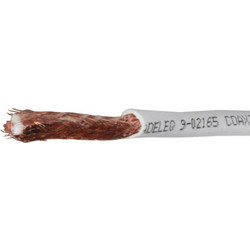 Καλώδιο TV δορυφορικό 96x0.12mm RG6U C-C ομοαξονικό λευκό Ιταλίας με πλέγμα και φύλλο χαλκού - 9-02165
