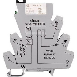 Κλεμορελέ μονό 240VDC/AC 1CO SR240 ELMEX - 212-001102402