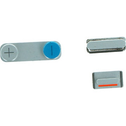 Πλαϊνά Κουμπιά / Power Volume Mute Buttons for iPhone 5s/SE Silver