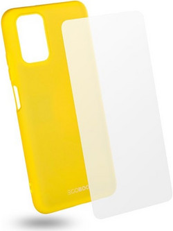 EGOBOO Θήκη Πλάτης Xiaomi Redmi Note 10 Lime + Tempered Glass