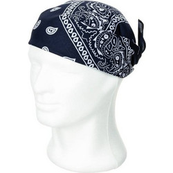 MFH Bandana 55x55cm Cotton - Blue / White
