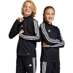Adidas Tiro 23 Παιδική Ζακέτα Φούτερ με Φερμουάρ Μαύρη HS3522