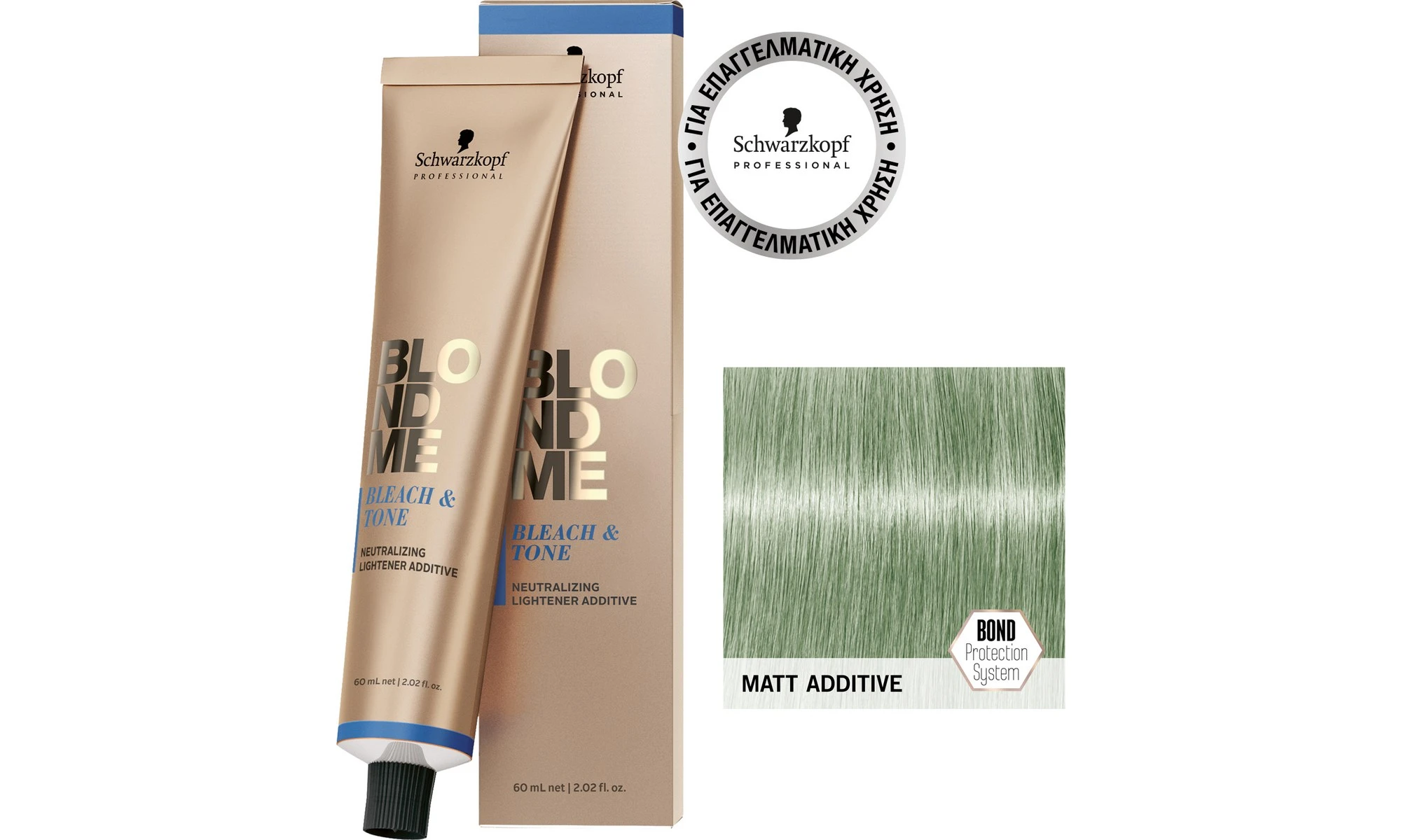 Schwarzkopf Blondme Bleach & Tone Matt Additive Μόνιμη Βαφή Μαλλιών