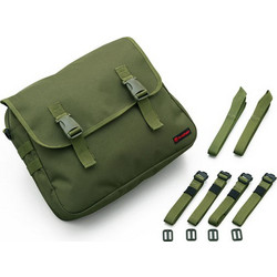 Canvas saddlebag. Green