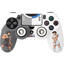 Silicone Skin + Analog Caps Grips Captain Tsubasa Combo Pack Versus - PS4 Controller
