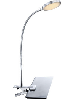 Φωτιστικό Γραφείου Μανταλάκι Pegasi LED 6W 3000K 450Lm Αλουμίνιο Χρώμιο
