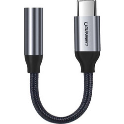 Ugreen Μετατροπέας USB-C male σε 3.5mm female Γκρι (30632)
