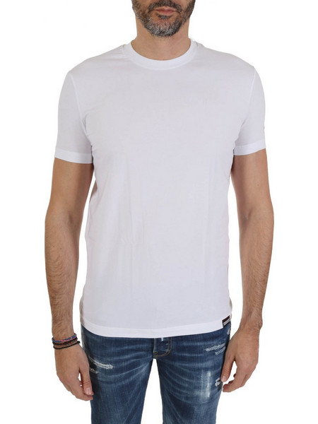 DSQUARED2 UNDERWEAR ΕΣΩΡΟΥΧΟ T-SHIRT ROUND NECK ΚΟΚΚΙΝΟ ΛΕΥΚΟ