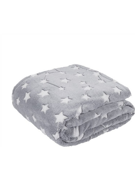 Das Home Relax 4835 Κουβέρτα Κούνιας Fleece 110x150 Γκρι