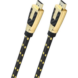 OEHLBACH Καλώδιο HDMI 2.1 Braided HDMI Male to HDMI Male 0.75m Black