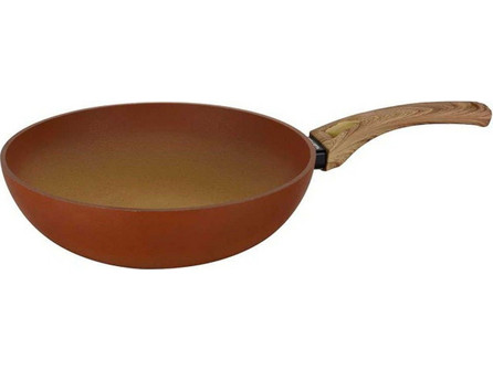 Marva Terracotta AC850124 Wok Αλουμινίου Αντικολλητικό 28cm