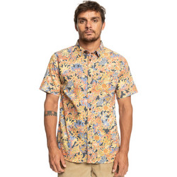 Quiksilver Ανδρικό Πουκάμισο Βαμβακερό Φλοράλ Κοντομάνικο Κανονική Γραμμή Πολύχρωμο EQYWT04466-KRD6