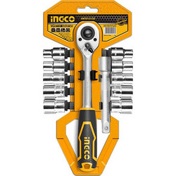 INGCO - HKTS12122 Σετ Καστάνια με Καρυδάκια 1/2'' - 12 Τεμαχίων (HKTS12122)