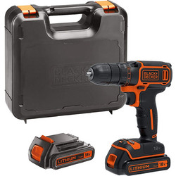 Black & Decker BDCDC18KB Δραπανοκατσάβιδο Μπαταρίας 18V 2x1.5Ah