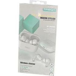 Treqa BT-300 Pro Ακουστικά Bluetooth In Ear White