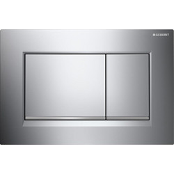 Πλακέτα Χειρισμού Geberit Sigma 30 115.883.KH.1 Χρωμέ Με Ρίγα Χρωμέ Ματ Για Καζανάκια Διπλής Λειτουργίας