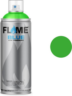 Flame Blue Σπρέι Βαφής Fluo Green Ματ 400ml