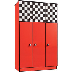 RAVENNA Παιδική Ντουλάπα Hamilton Red 118 x 60 x 200